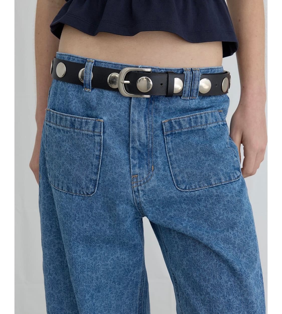 ORDES bold rivet leather belt 상품이미지1
