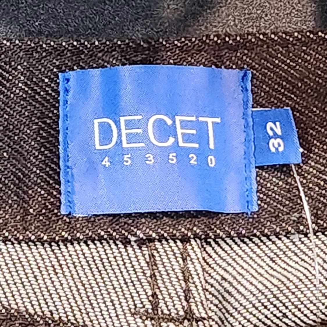 DECET 브라운 핀턱 와이드 데님 팬츠 (32) 상품이미지3