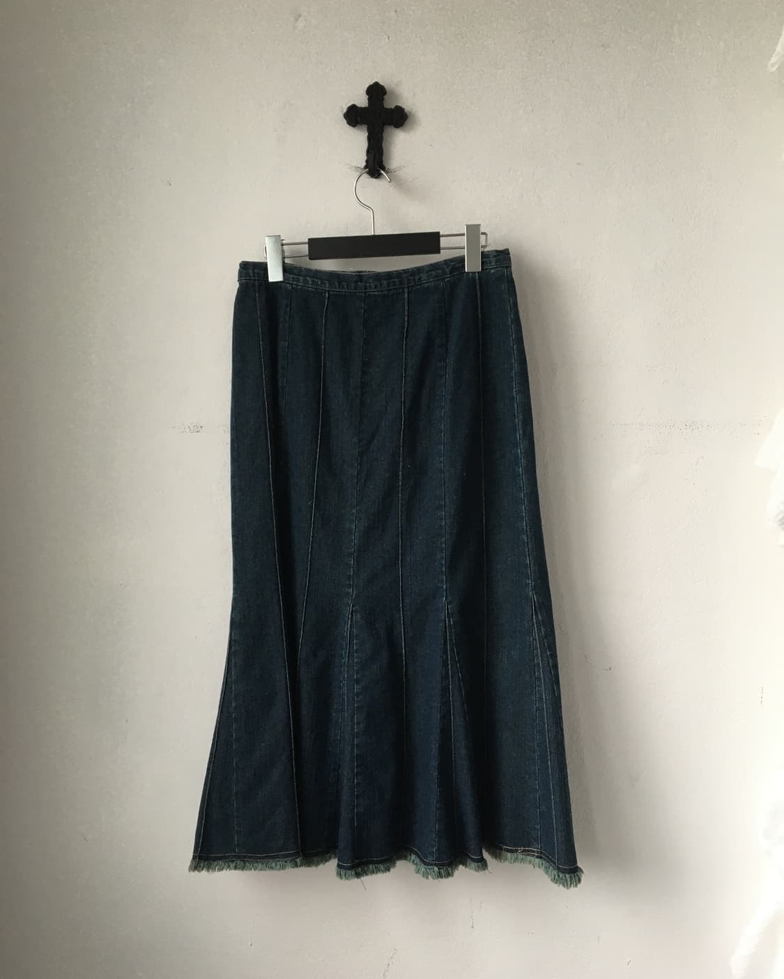 Line detail denim skirt 상품이미지2