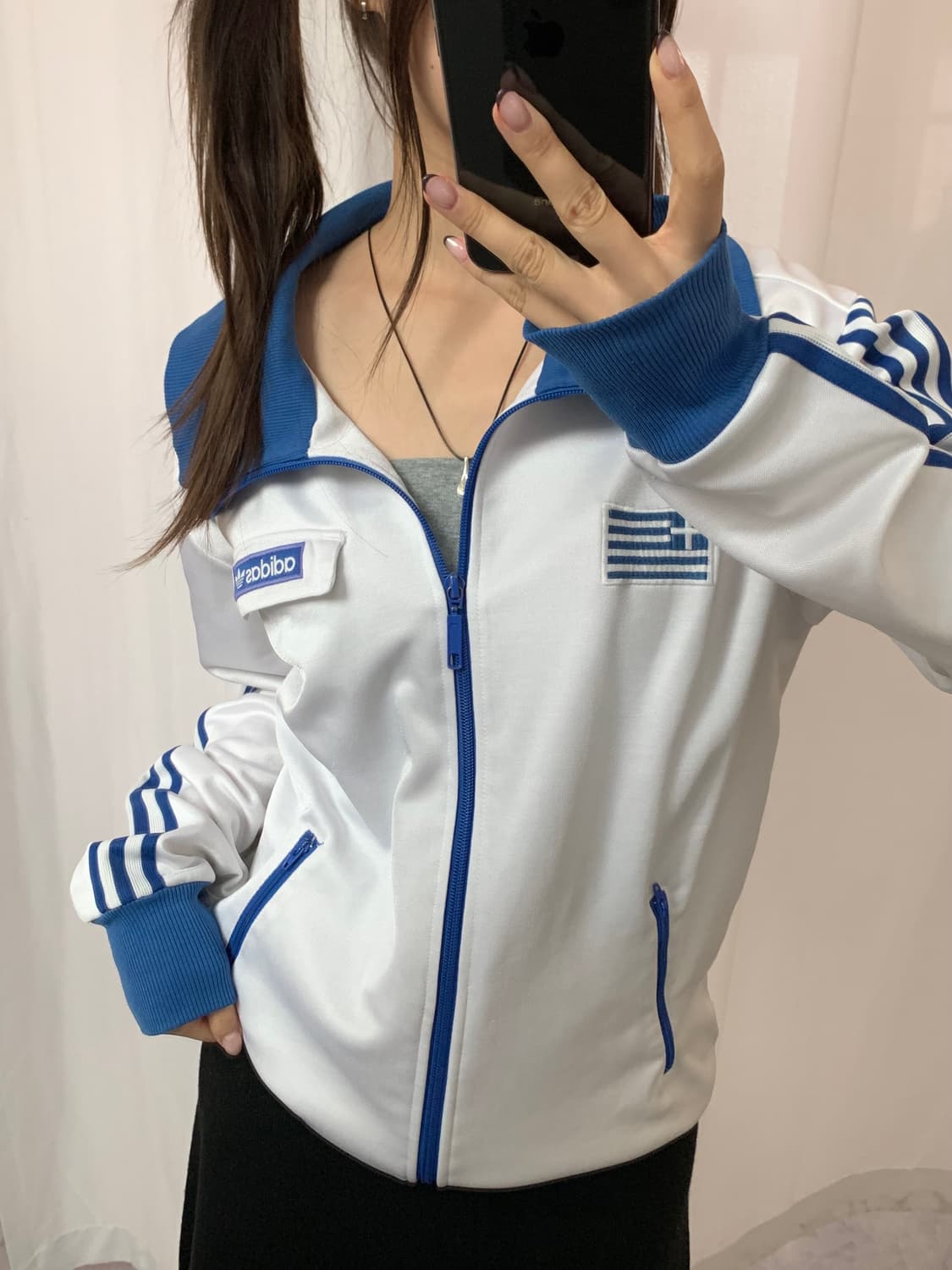 Adidas 아디다스 화이트블루 그리스 트랙탑 상품이미지8