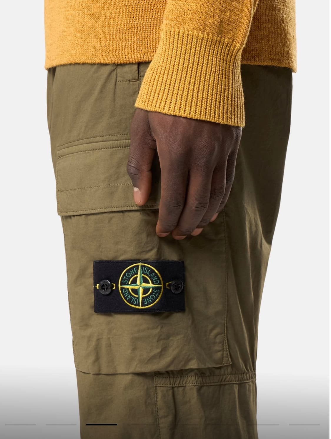34/ 스톤아일랜드 웨이스트 밴딩 테이퍼드 카고팬츠 상품이미지3