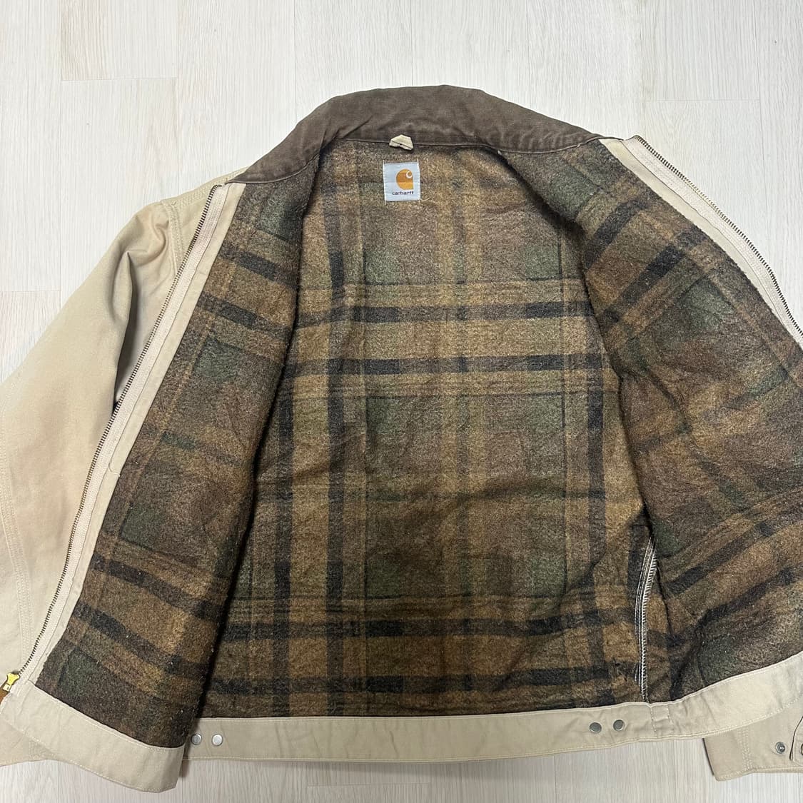 90s OG 빈티지 칼하트 디트로이트 워크자켓 J76 STN 상품이미지5