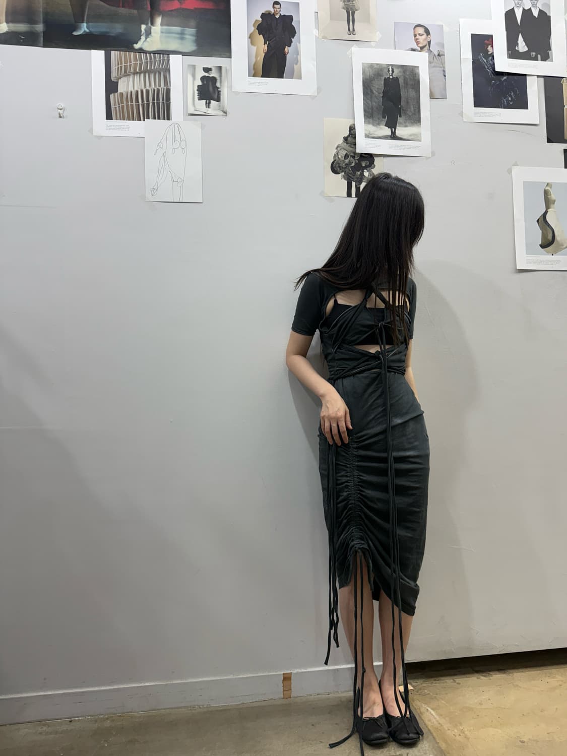 혜인서 마크라메 슬리브 드레스 상품이미지3