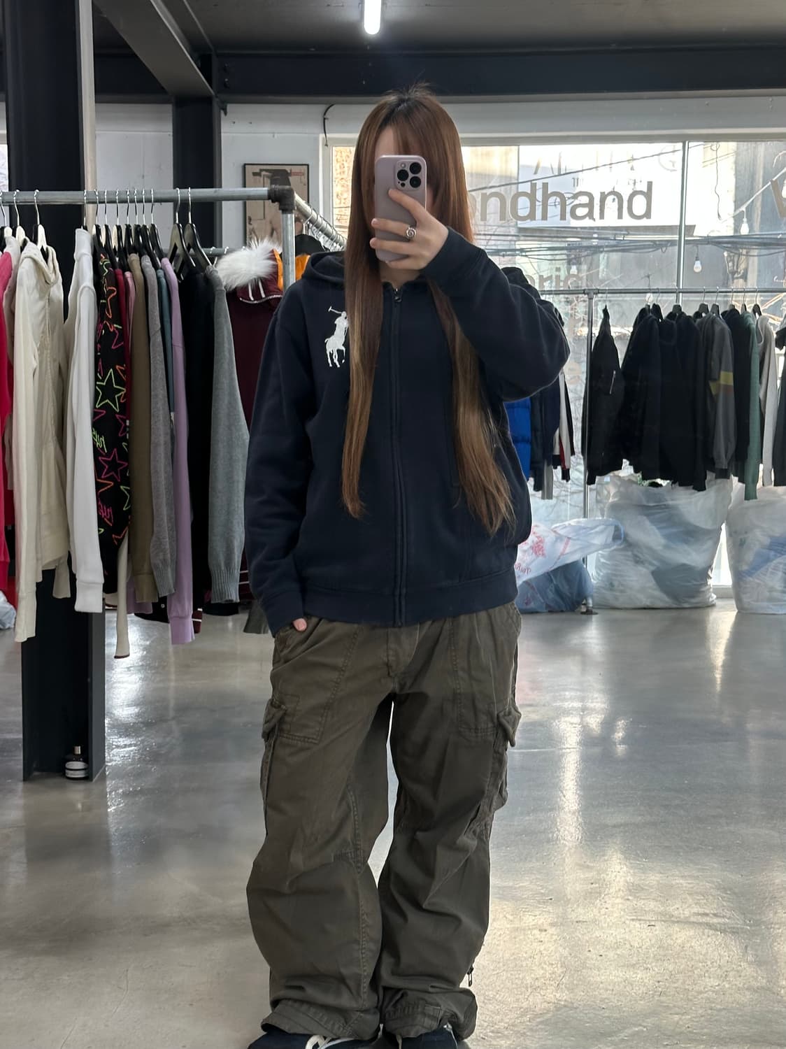 폴로랄프로렌 빅포니 보더핏 후드집업 상품이미지2