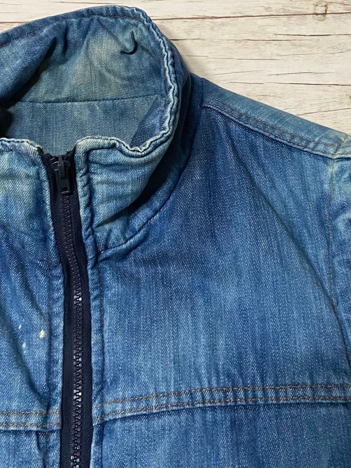 빈티지 청 조끼 사이즈 100 ~ 105 상품이미지2