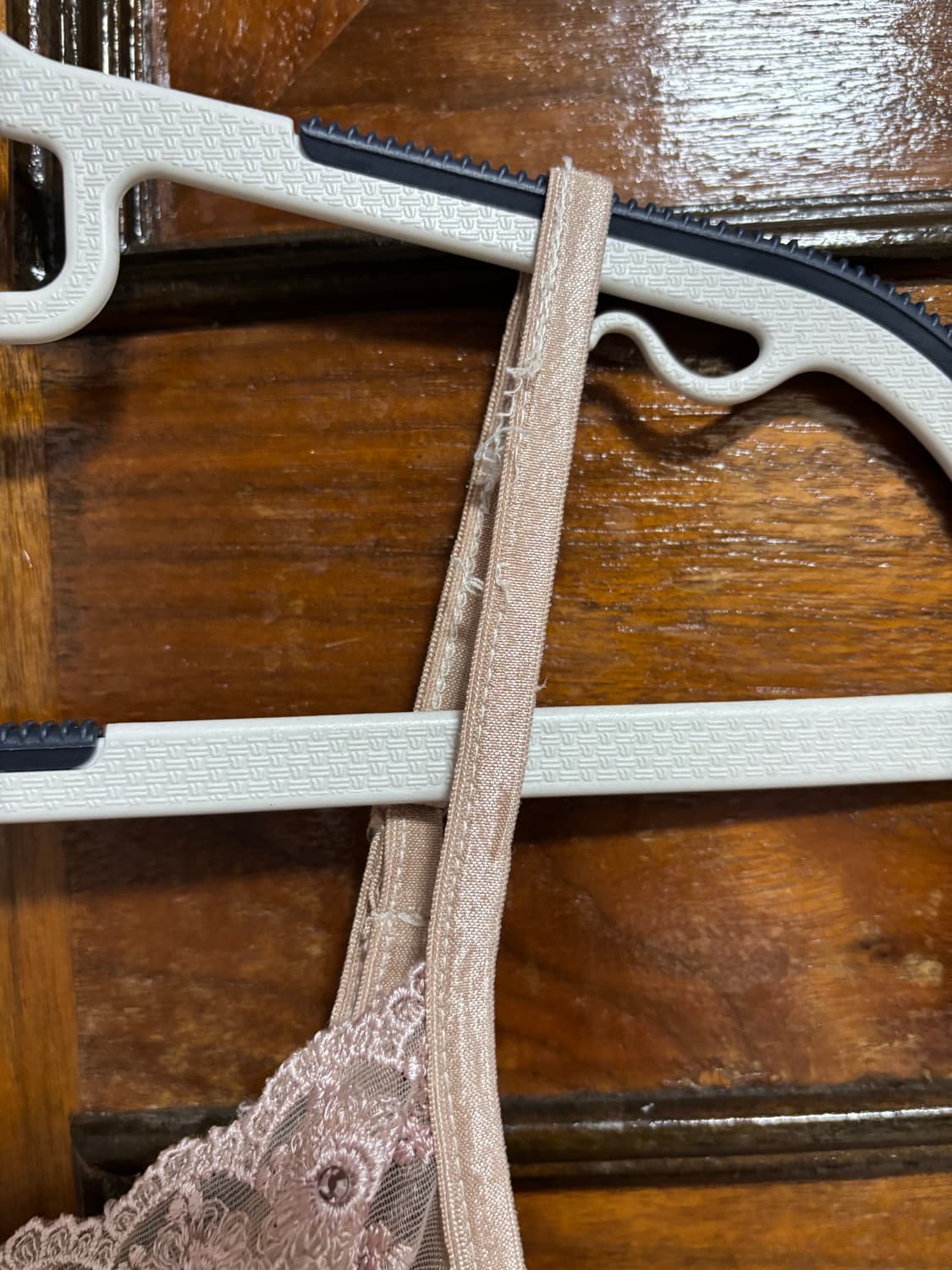 빈티지 레이스 핑크 베이지 슬리브리스 상품이미지3