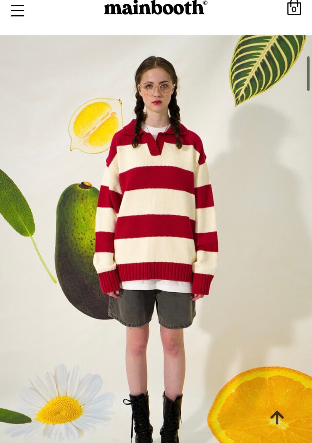 메인부스 단가라 카라니트 L사이즈 상품이미지2