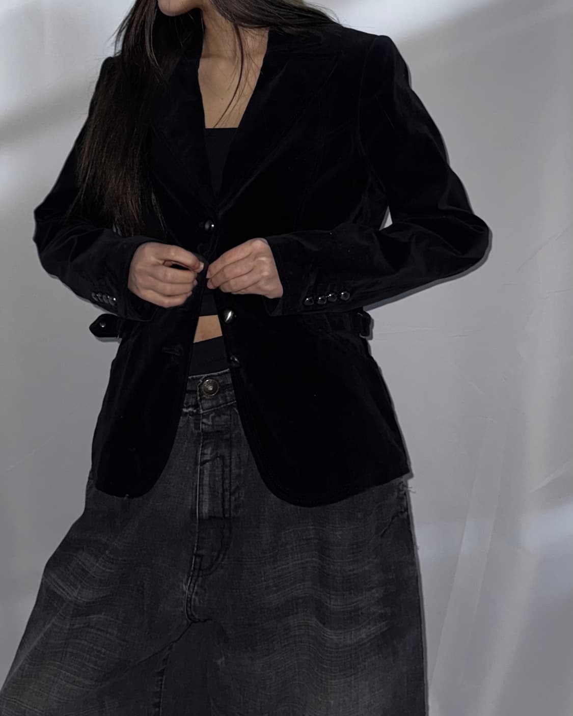 MOGA 벨벳 블레이저  상품이미지2