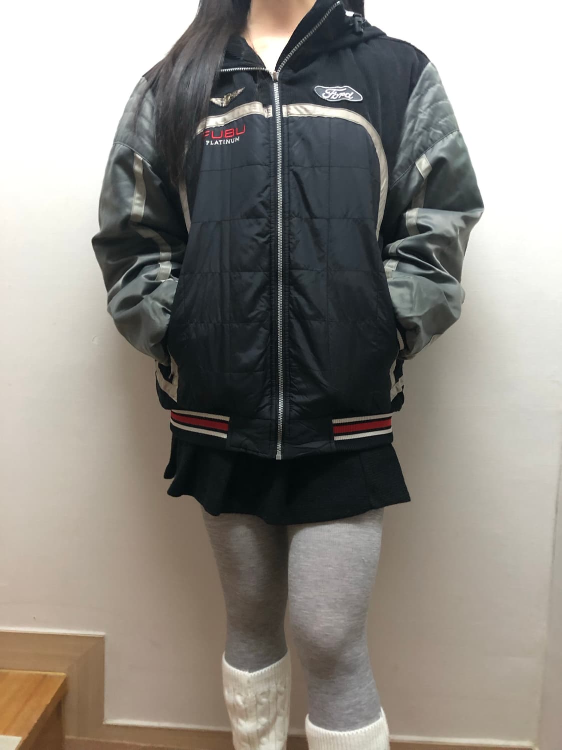 빈티지 푸부 블랙 펑크 점퍼 상품이미지3