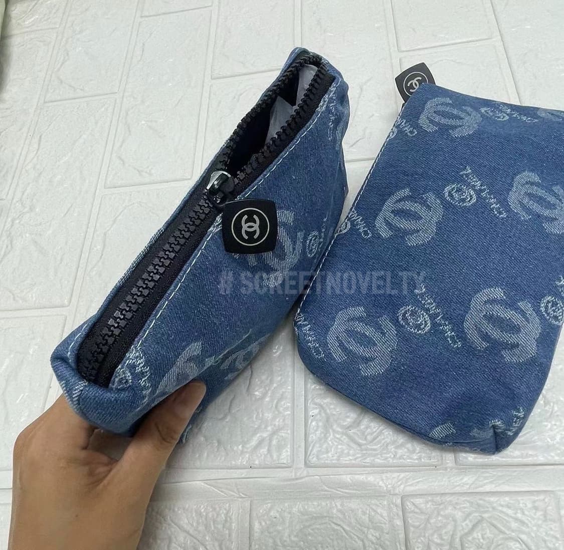 샤넬 코스메틱 데님 로고 파우치 무료배송  상품이미지9
