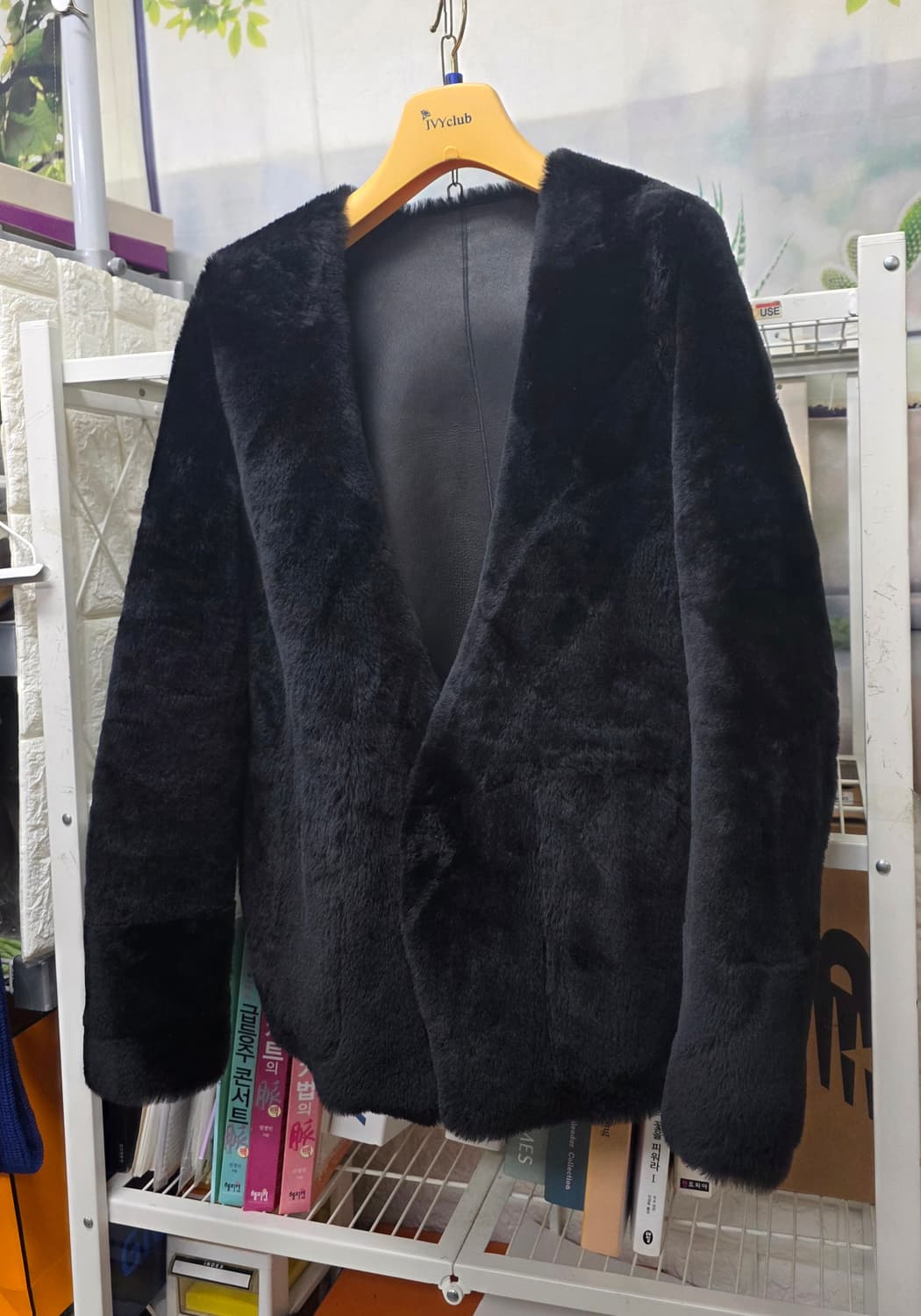 로보 여성 양면무스탕 슬림55 양가죽 양털 리버시블 무스탕 AD36 상품이미지4