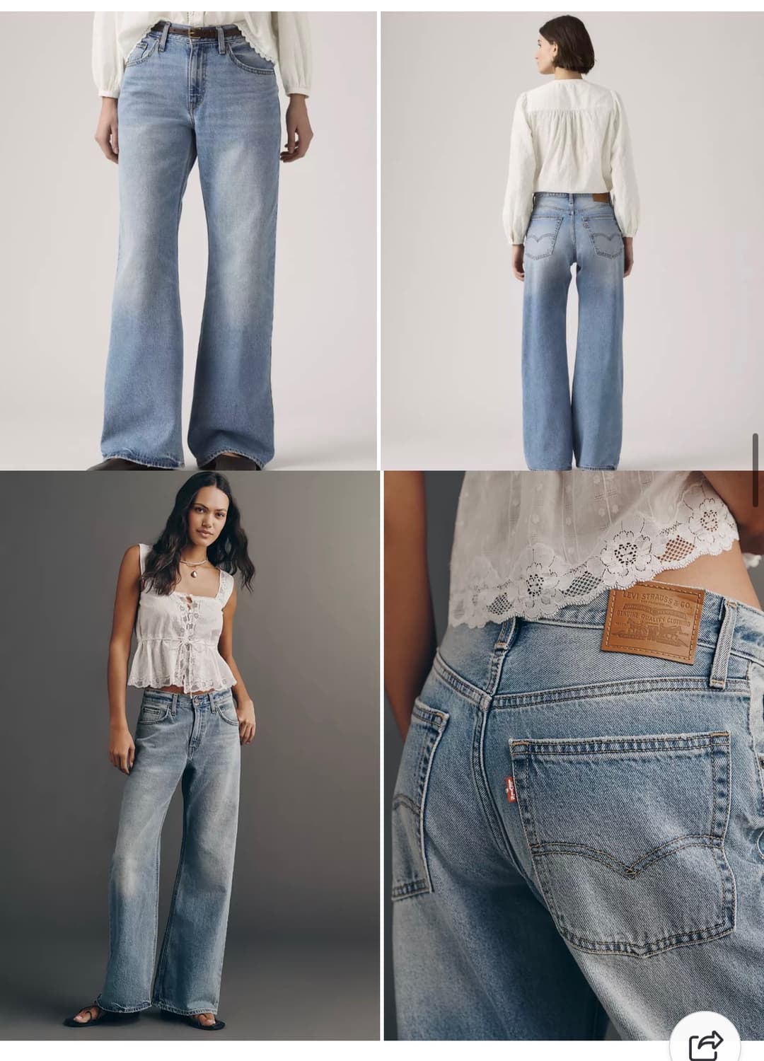 새상품)로제 리바이스 청바지 26 long 사이즈 상품이미지5