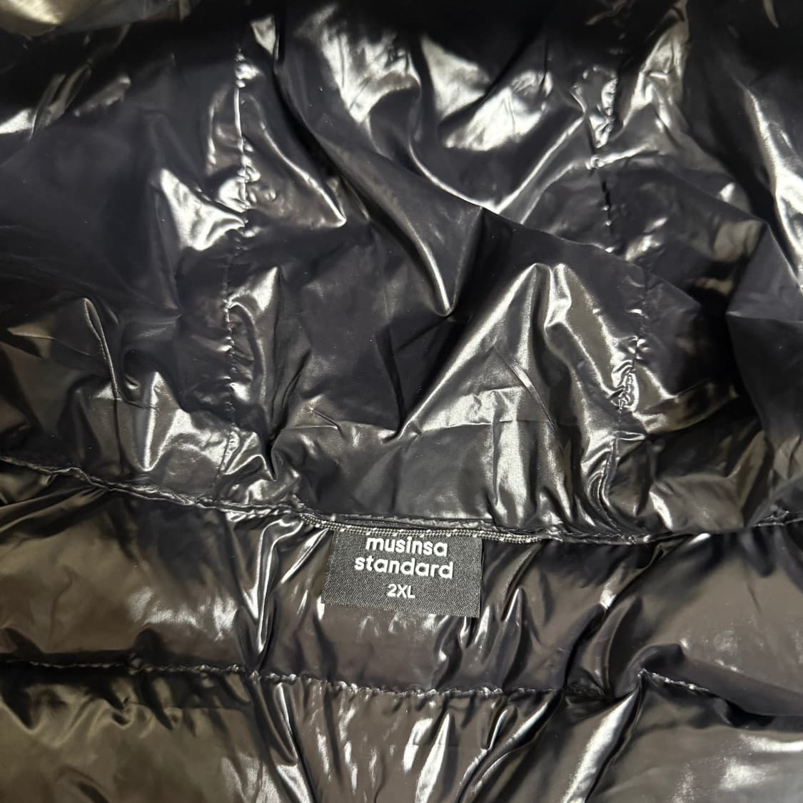 무탠다드 시티 레저 시어 립스탑 후디드 라이트 다운 재킷-브라운 2XL 상품이미지3