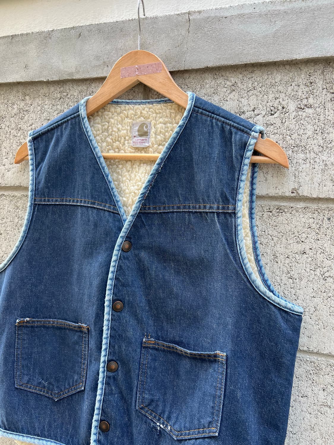 1970s CARHARTT DENIM SHERPA 70s칼하트베스트 상품이미지7