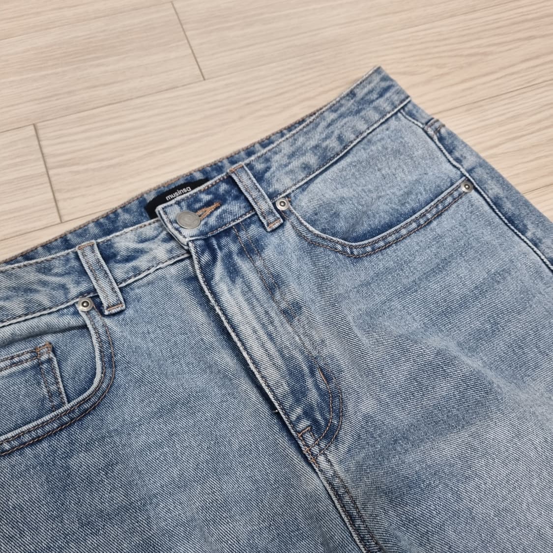 무탠다드 루즈 스트레이트 데님 라이트 인디고 30사이즈 상품이미지1