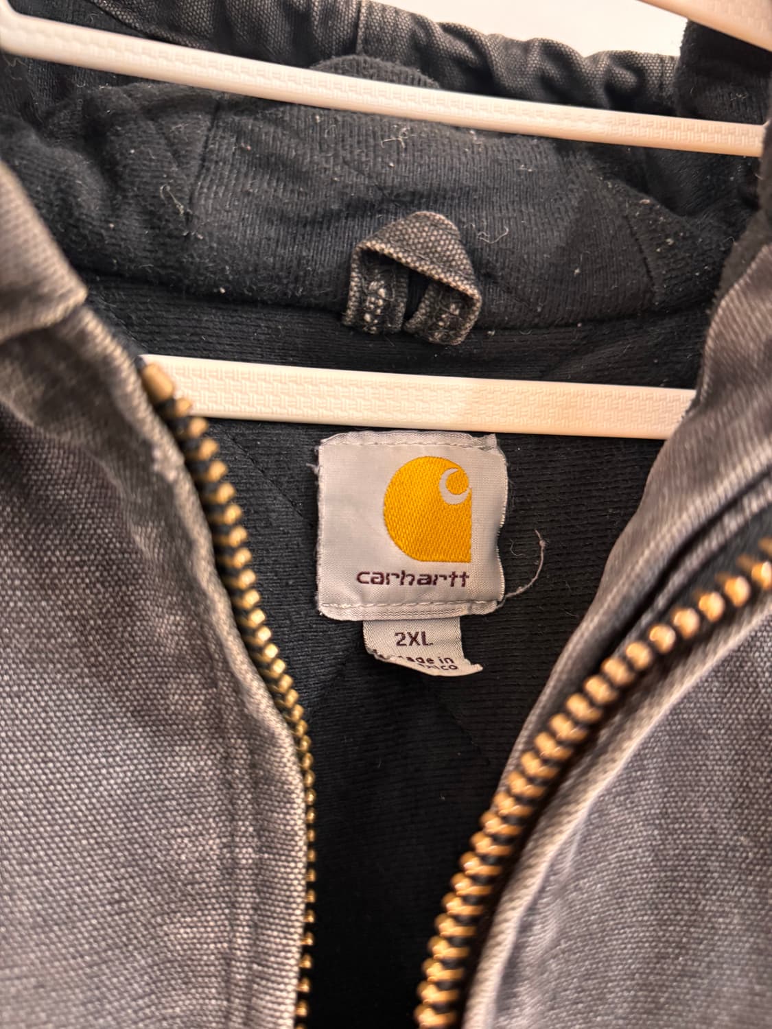 빈티지 칼하트 덕 액티브 자켓 블랙 2XL 상품이미지3