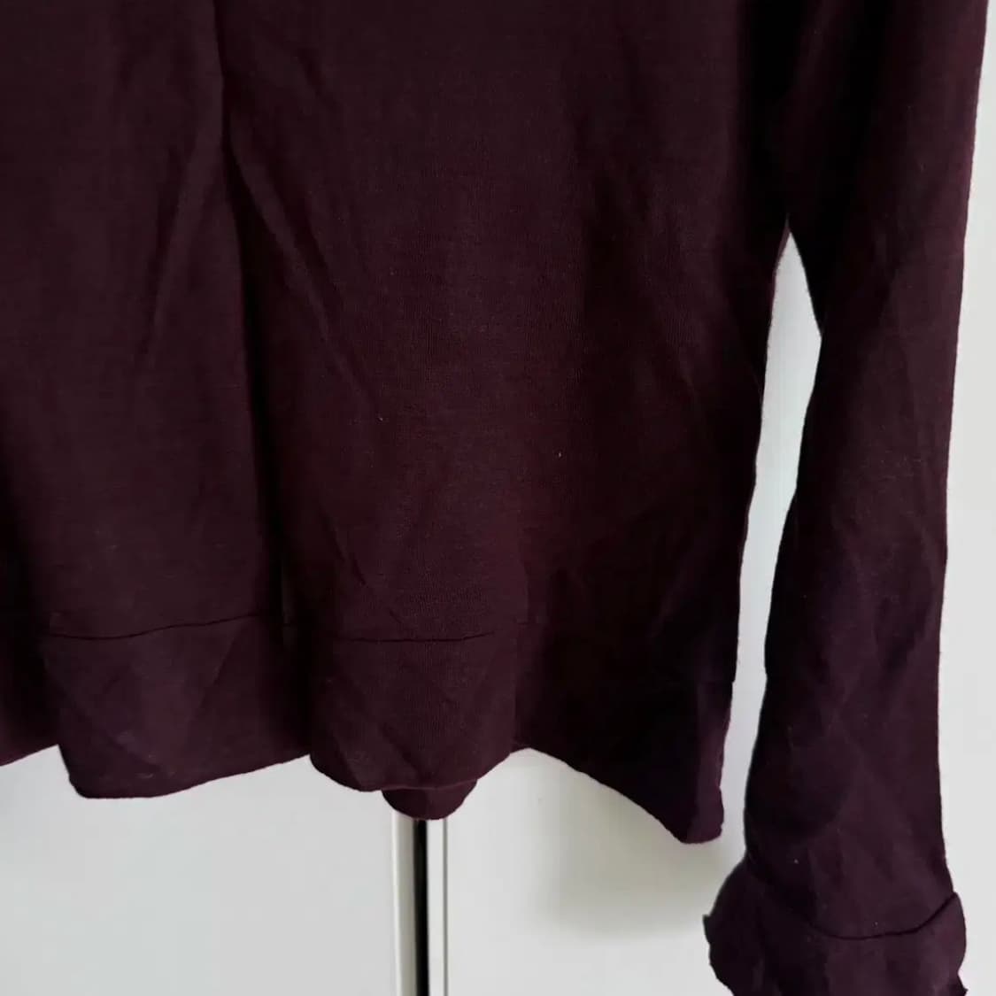 일본빈티지 그런지페어리 와인 가디건 블라우스 상품이미지7