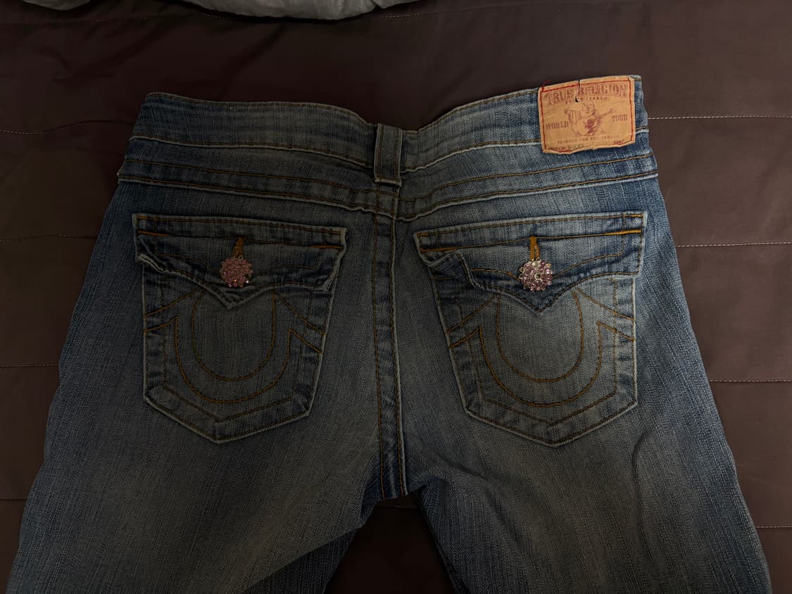 트루릴리전 부츠컷 28 스톤 디테일 상품이미지1