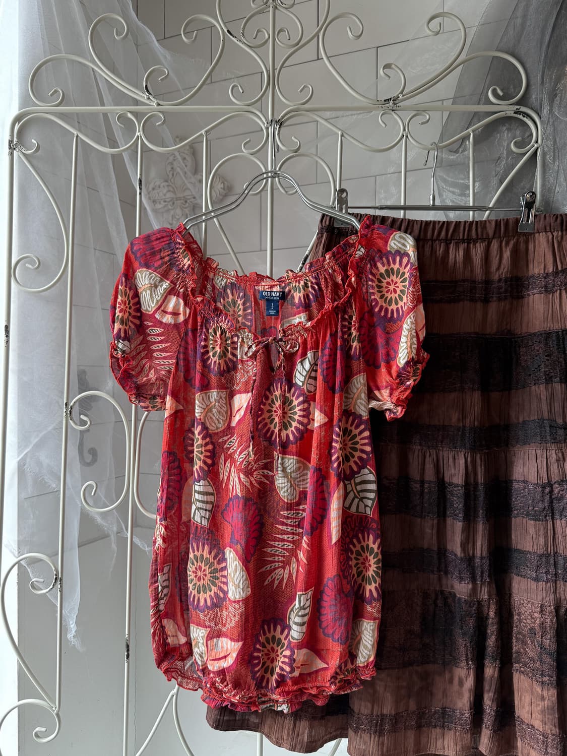 Hawaiian Puff Blouse 0373 상품이미지7