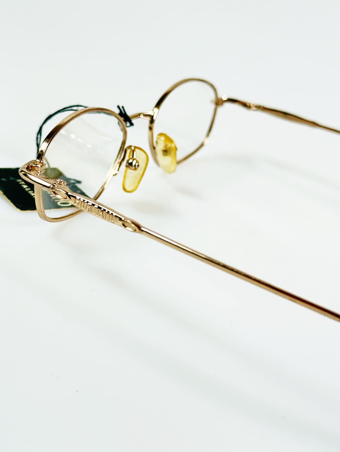 90s GIORDANO 골드 슬림 오벌 메탈 프레임 빈티지 안경 상품이미지4