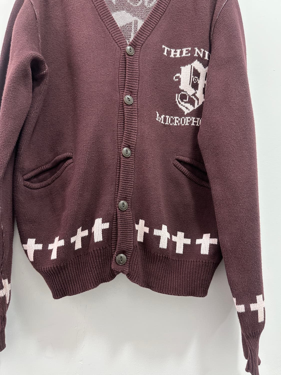 NINE MICROPHONES cross detail cardigan  상품이미지5