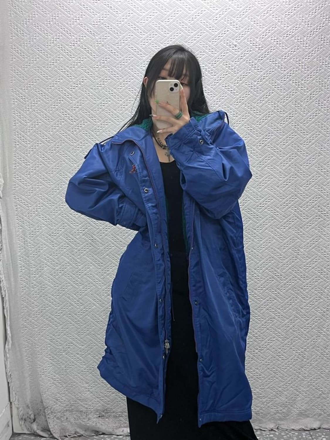 나이키 올드스쿨 키치 보헤미안 패턴 로고 돕바 패딩 100 C08928 상품이미지1