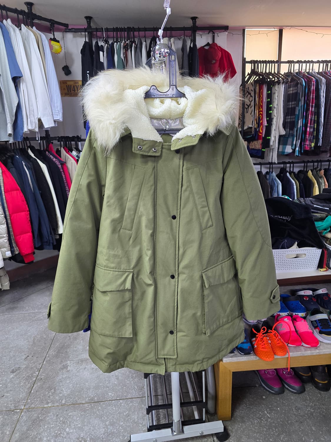 플라스틱아일랜드  후드 퍼 야상 패딩 (1331) 상품이미지1