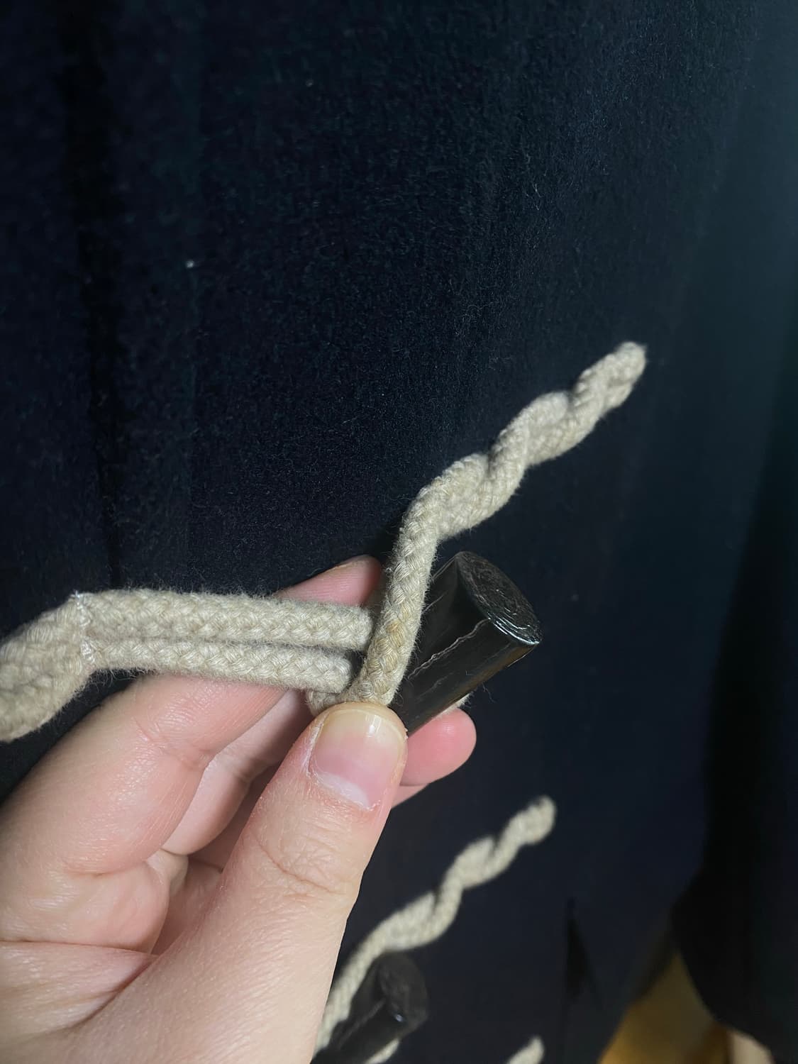 유니클로 네이비 더플 떡볶이코트 (S) 상품이미지4