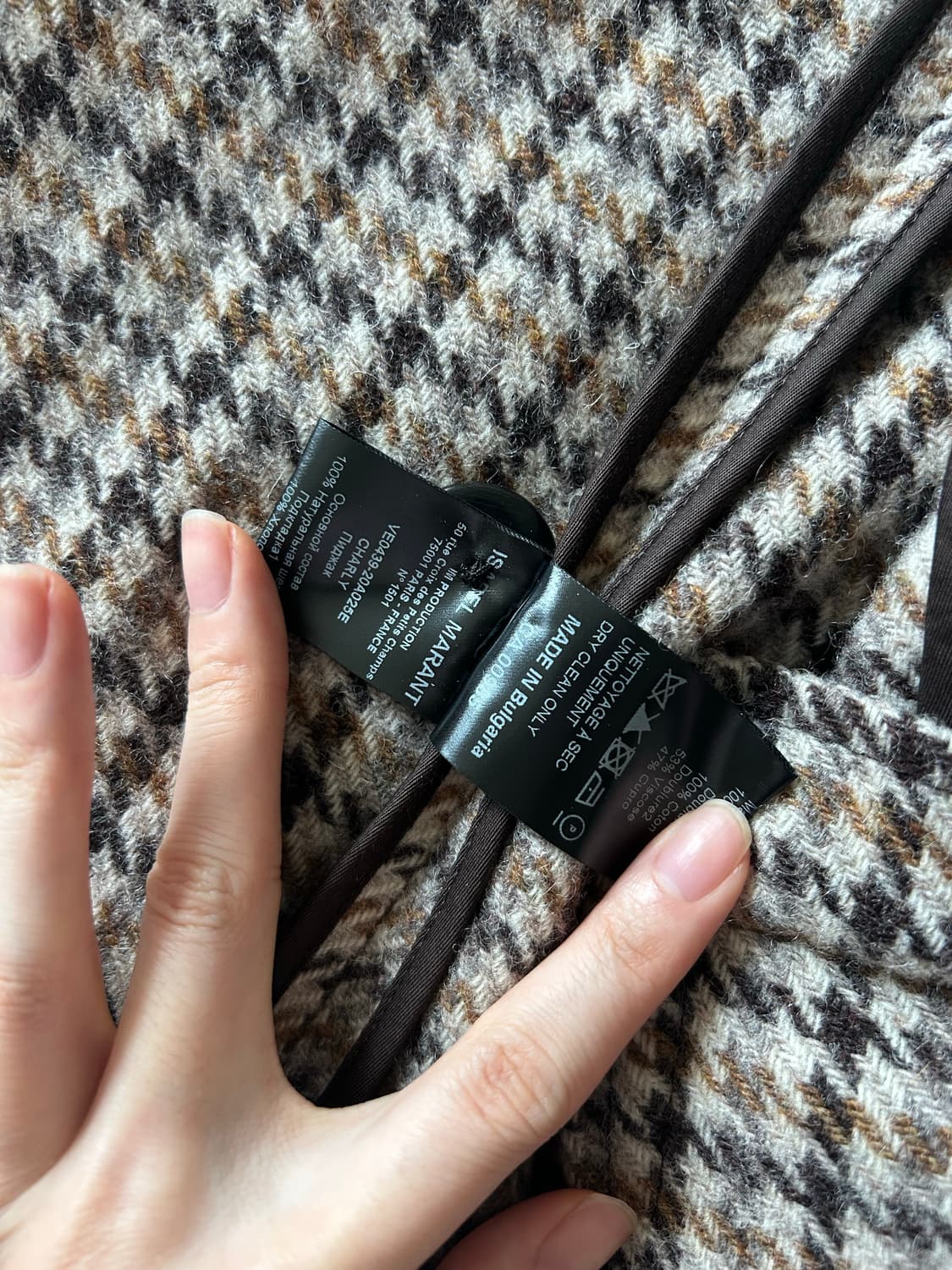 (착샷o)이자벨마랑 샤를리 체크 울 자켓 34 상품이미지4