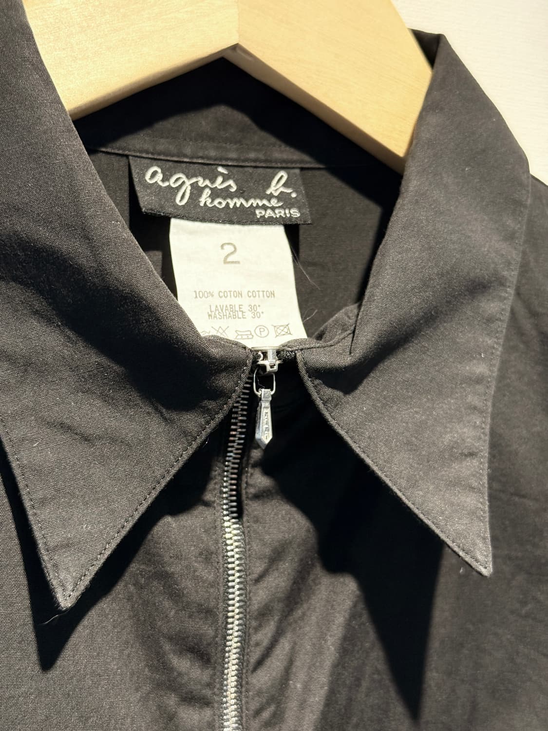 90s Zip-up Cotton Shirt 상품이미지3