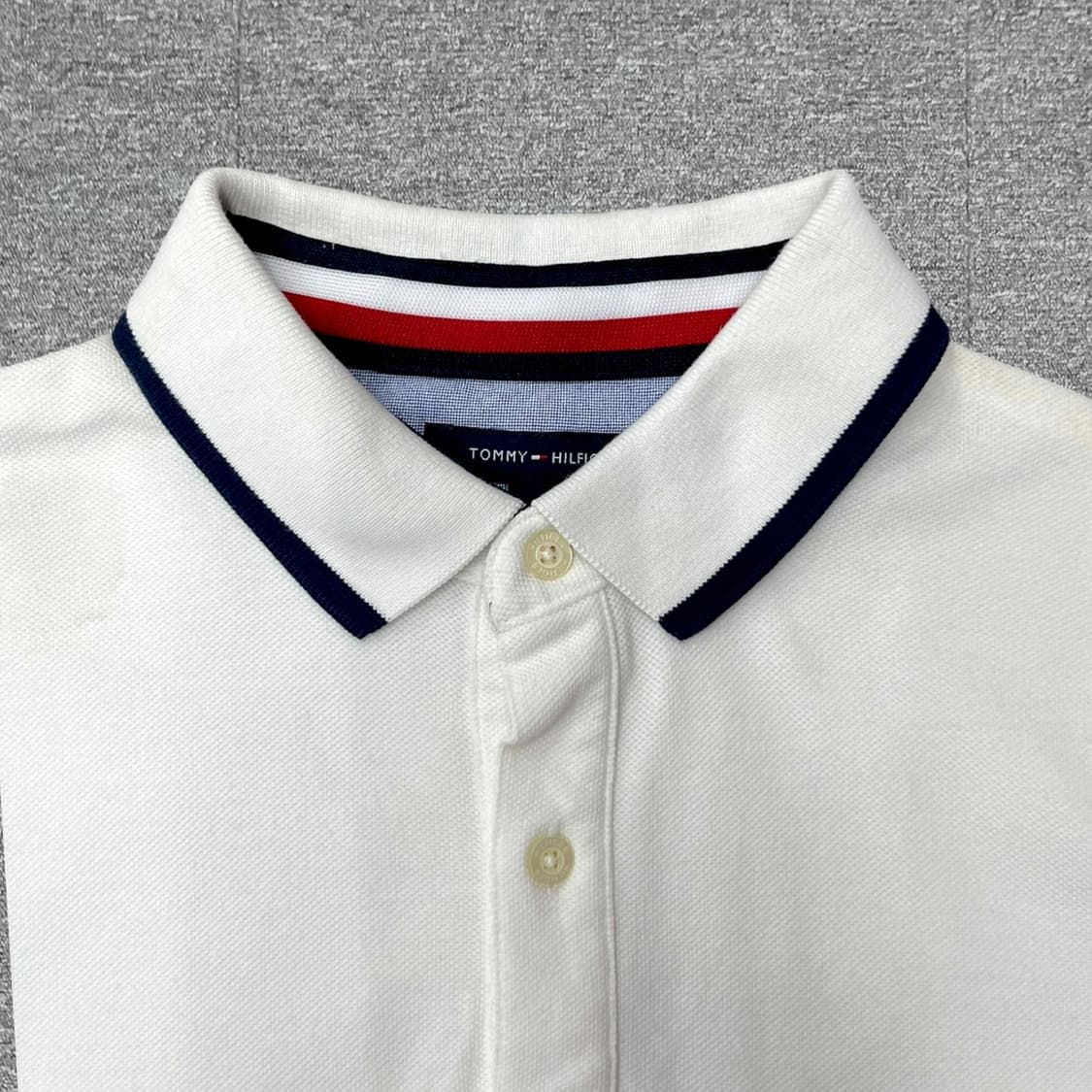 타미힐피거 로고 반팔 폴로티셔츠 (M) 상품이미지3