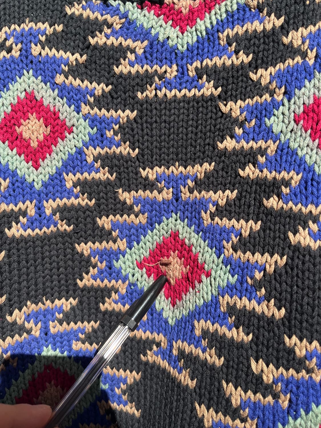 Izod 빈티지 아즈텍 패턴 니트 M 상품이미지10