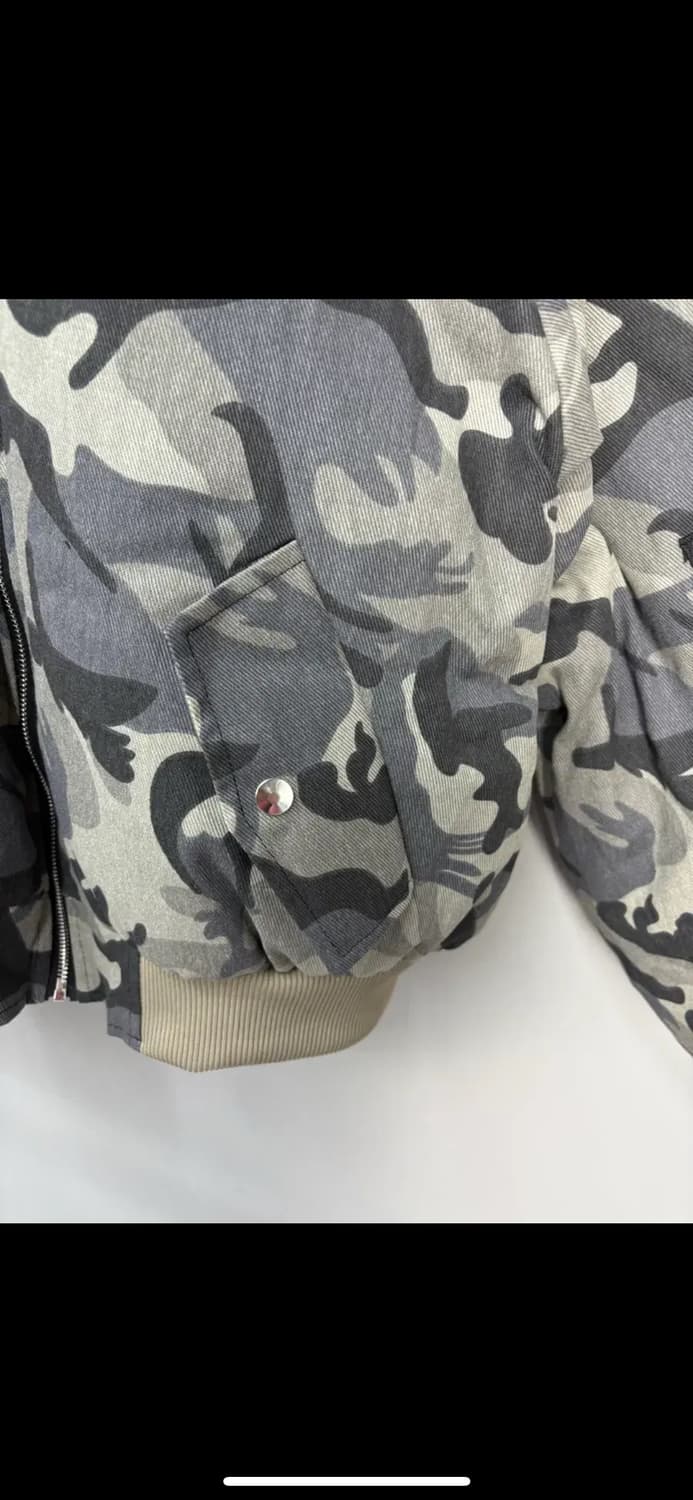 빈티지 카모 퍼 후드패딩 자켓 H1572 상품이미지3