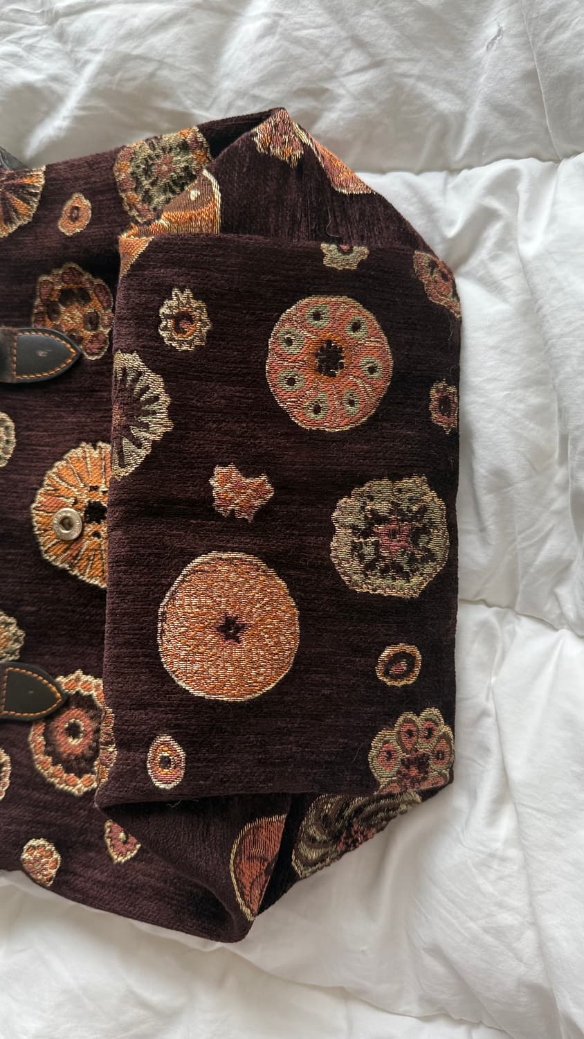 Longcham 롱샴 브라운 자수백 상품이미지5