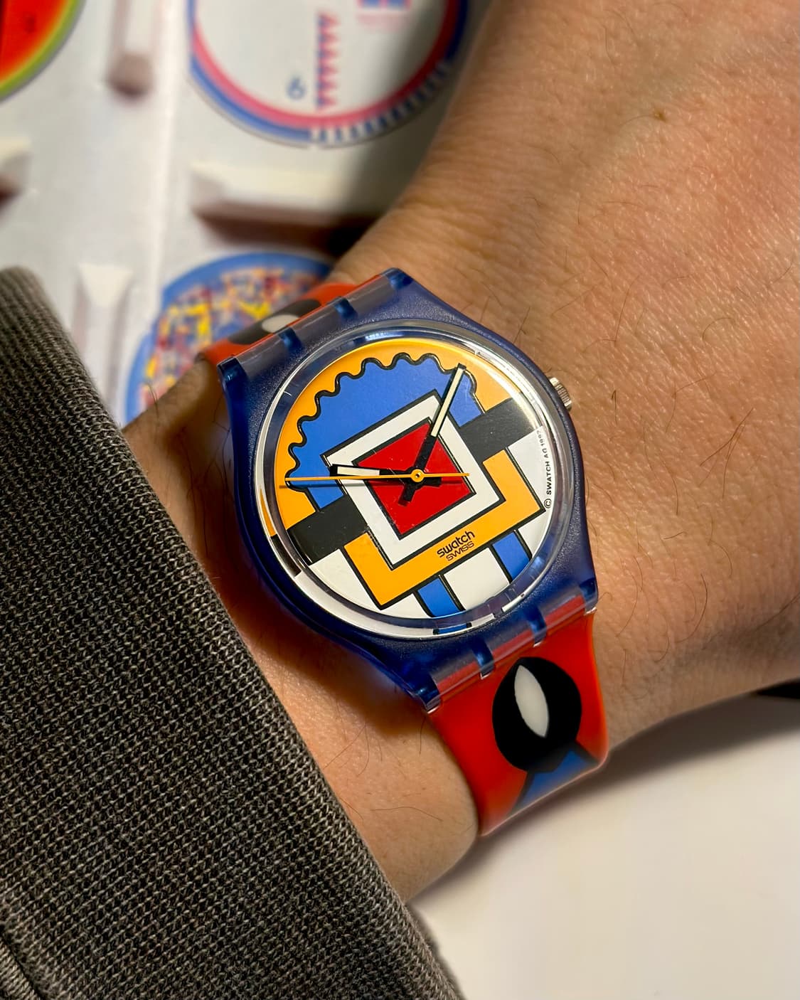 96년판) 빈티지 스와치 작가 콜라보 빠에야 paella 상품이미지1