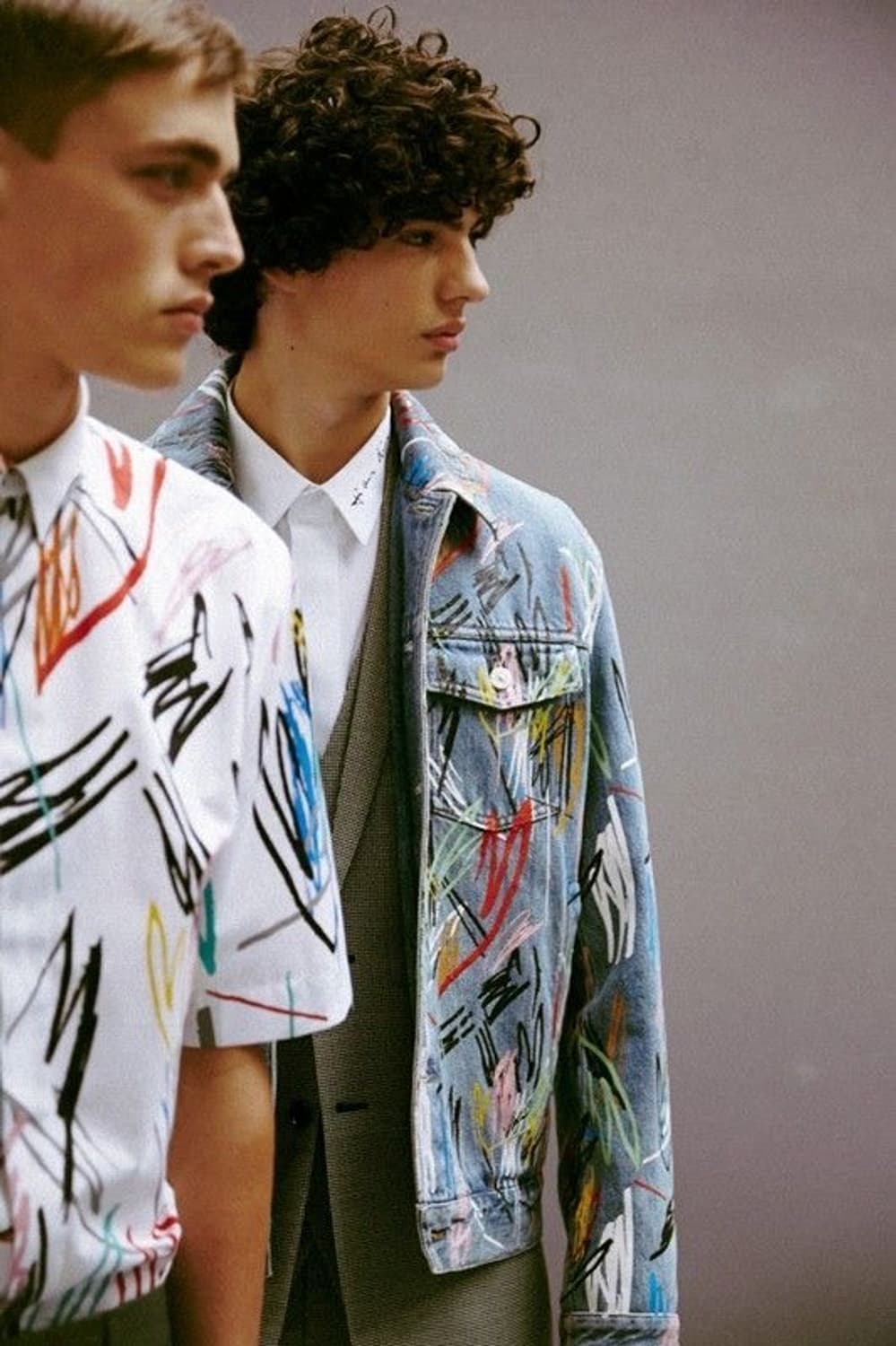 SS15 Dior homme graffiti shirts 상품이미지3
