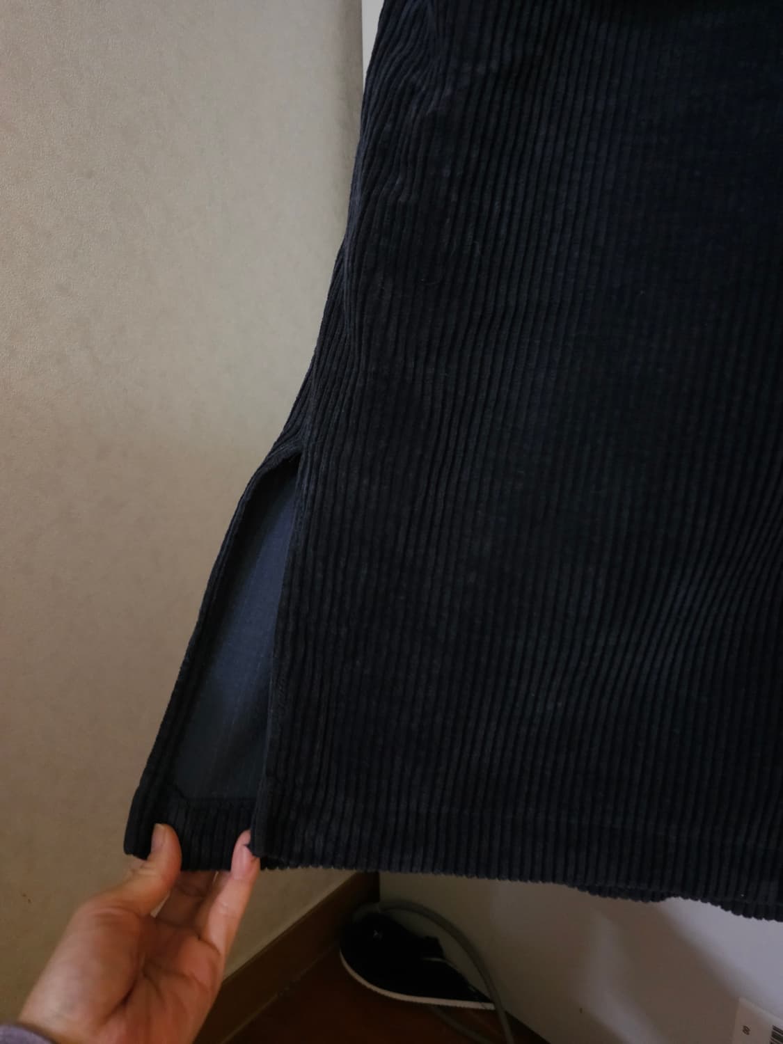 스튜디오톰보이 코듀로이 후드 롱 원피스 상품이미지4