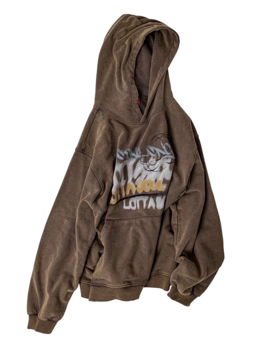 멜로우 로타 소울 스톤 워싱 후드 브라운 m 상품이미지2