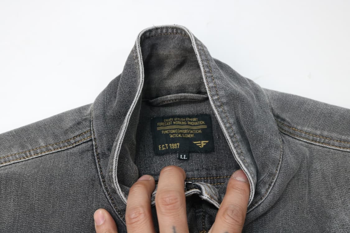 F.C.T Forecast 워크웨어 감성 워싱 데님 자켓 (LL) 상품이미지4