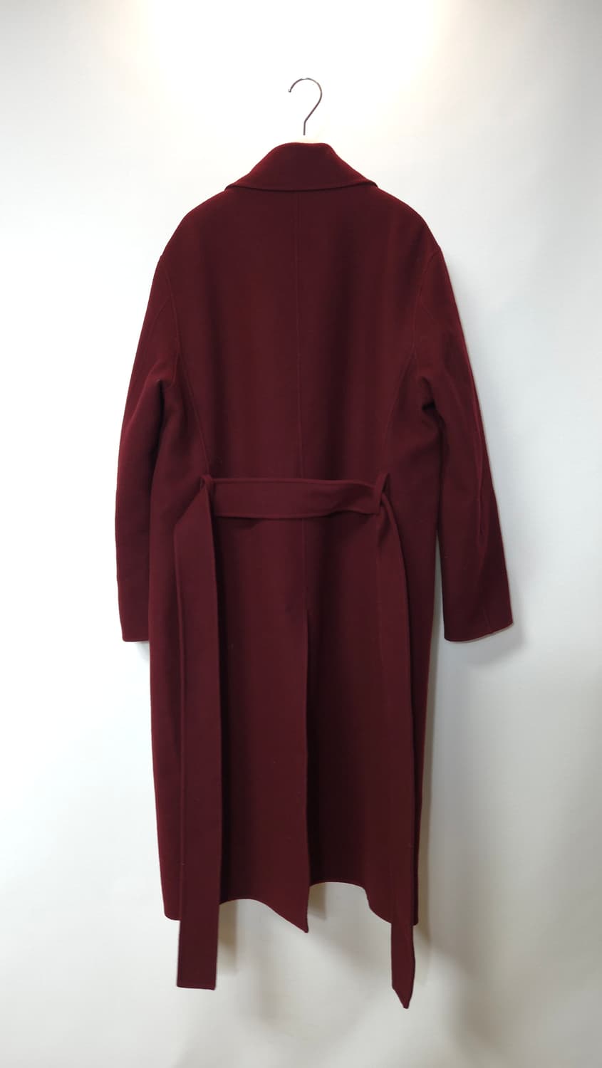 타임옴므 캐시미어 블랜디드 버건디  롱코트 100 사이즈 상품이미지6