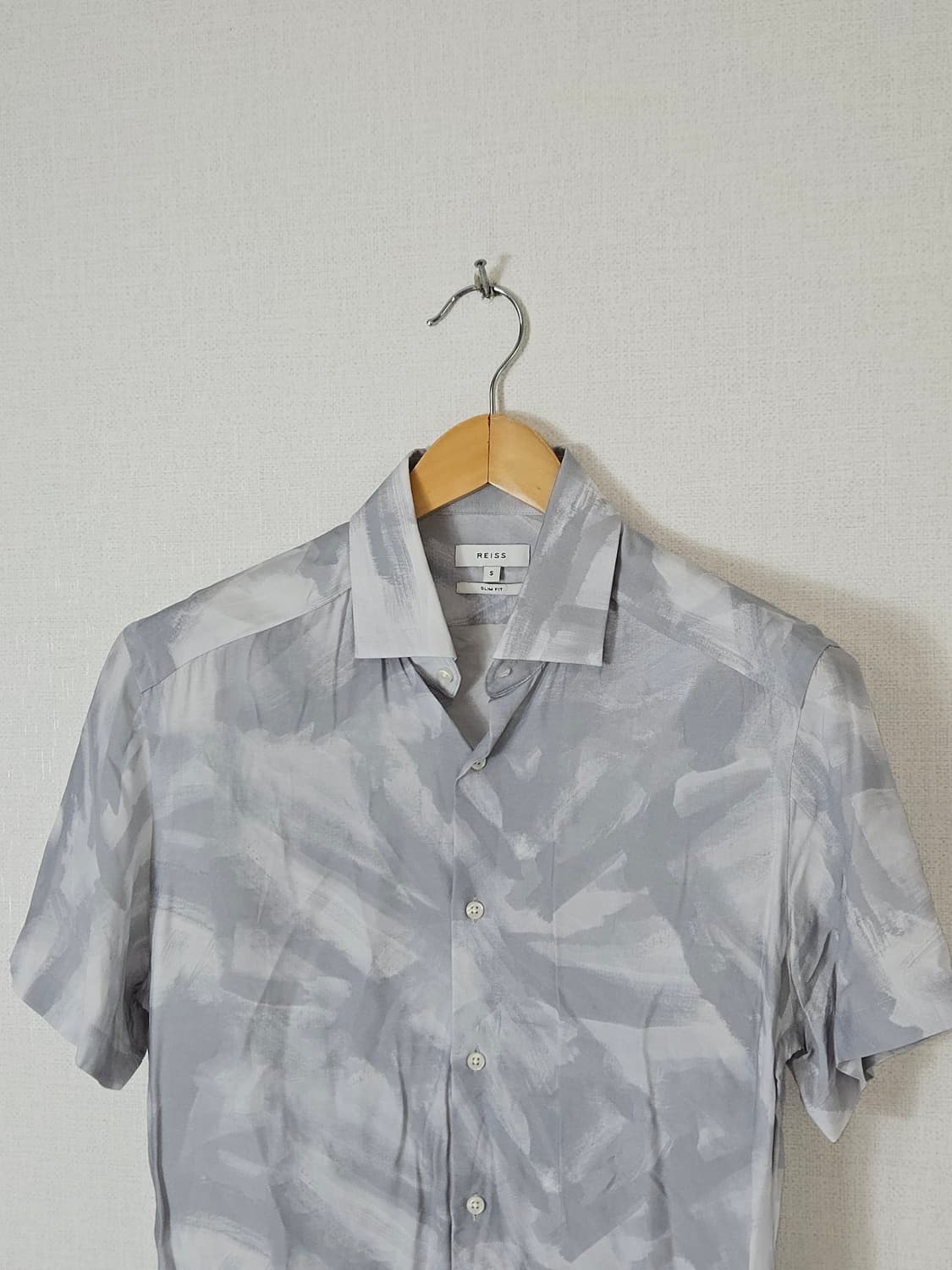 REISS 리스 레이온 반팔셔츠 하와이안 S 95 (백화점 정품) 상품이미지2