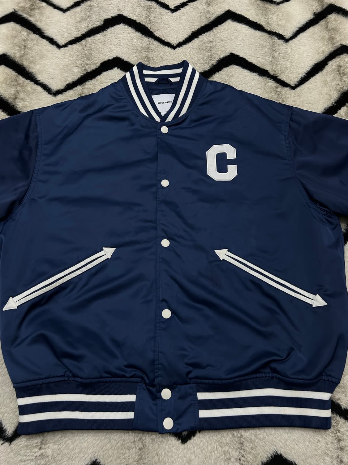 [L]커버낫 C로고 오버핏 바시티/네이비 상품이미지3