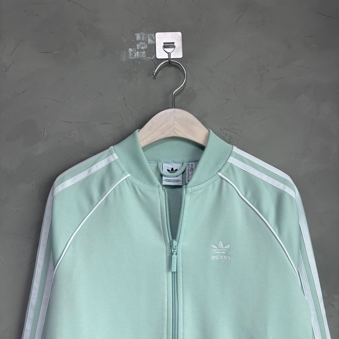 아디다스 신형 슈퍼스타 져지 트랙탑 민트 하늘 상품이미지2