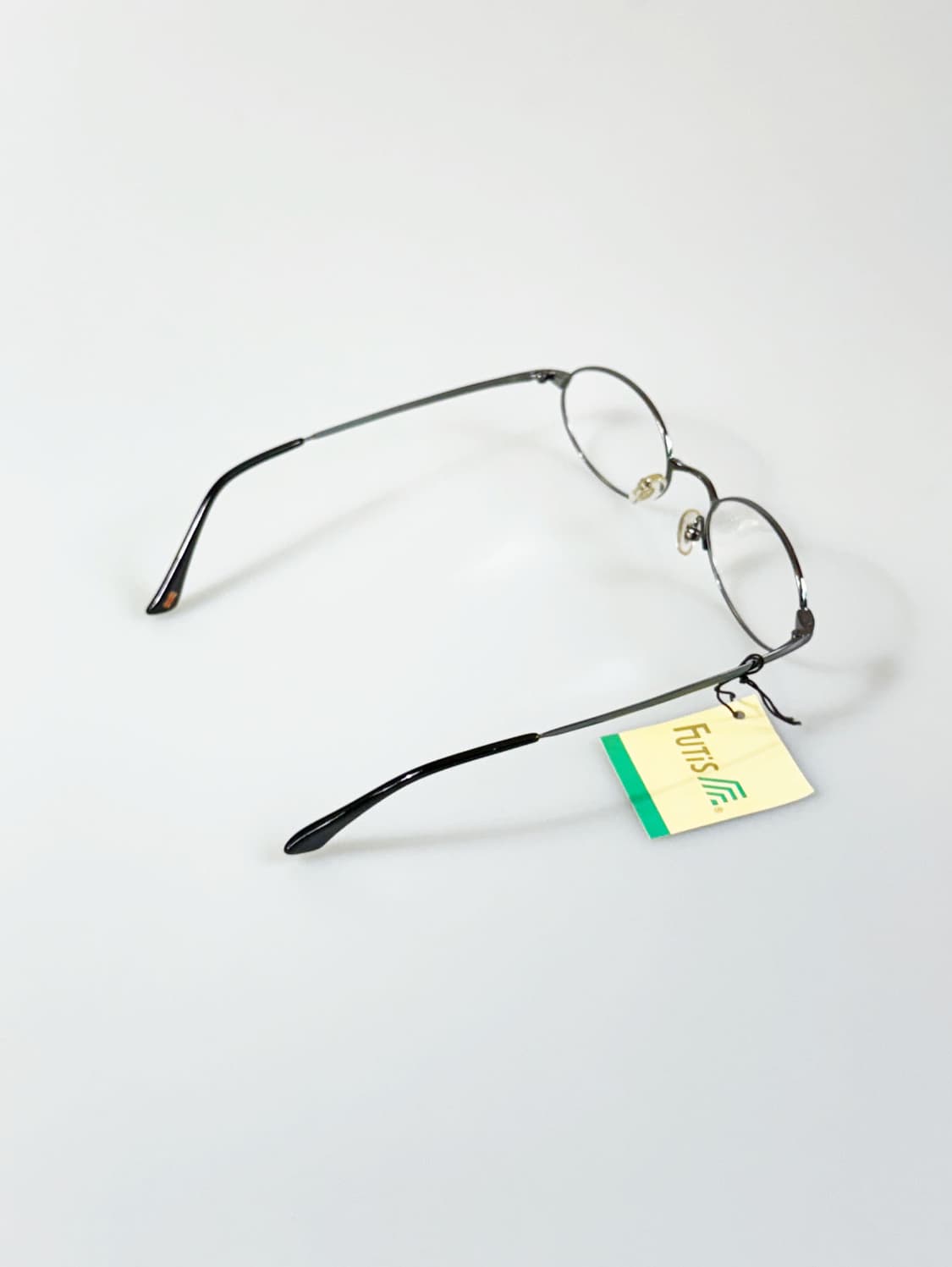 90s FUTIS 건메탈 슬림 오벌 프레임 빈티지 안경 상품이미지4