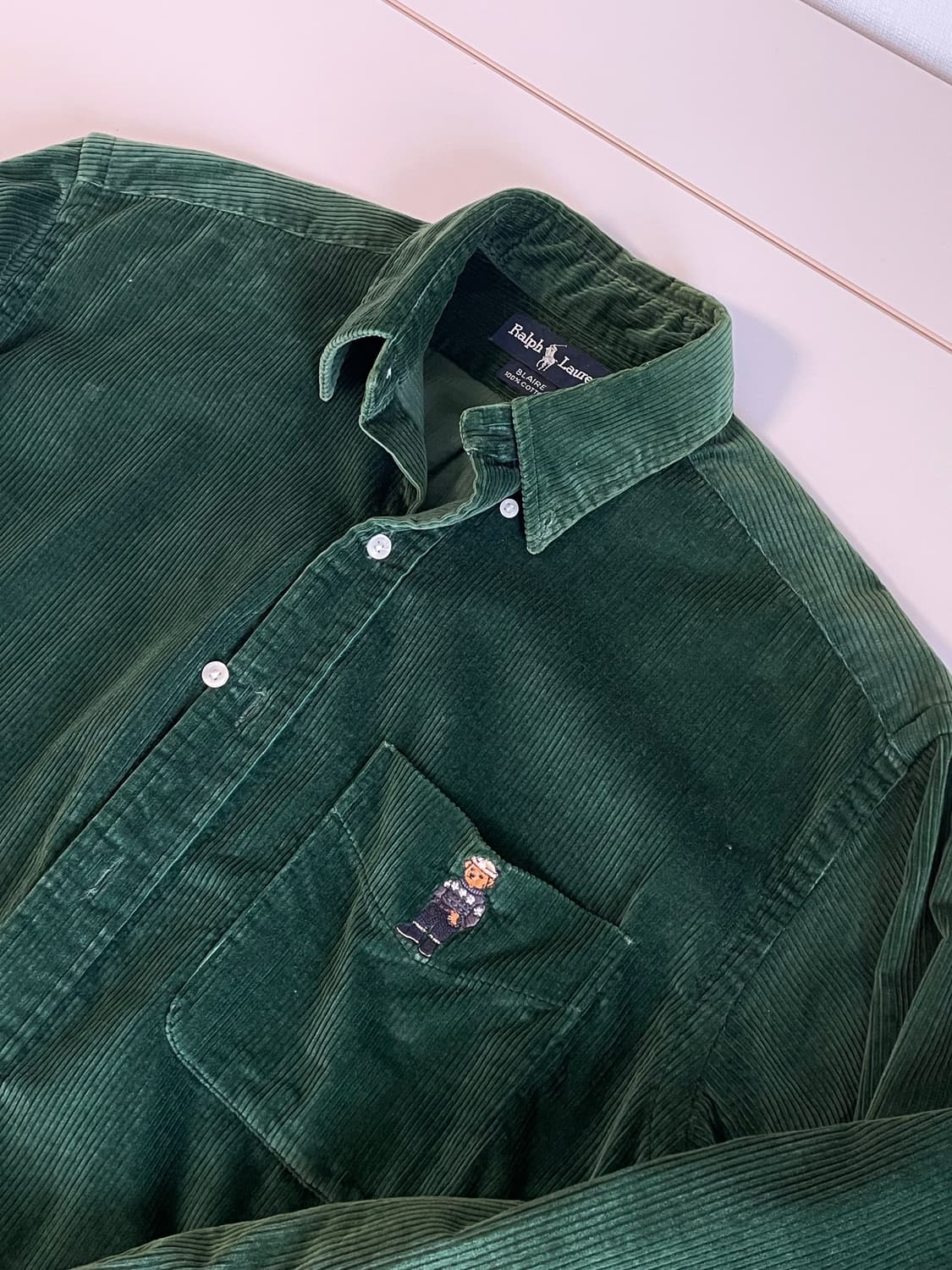 폴로 랄프로렌 빈티지 베어 코듀로이 셔츠  상품이미지1