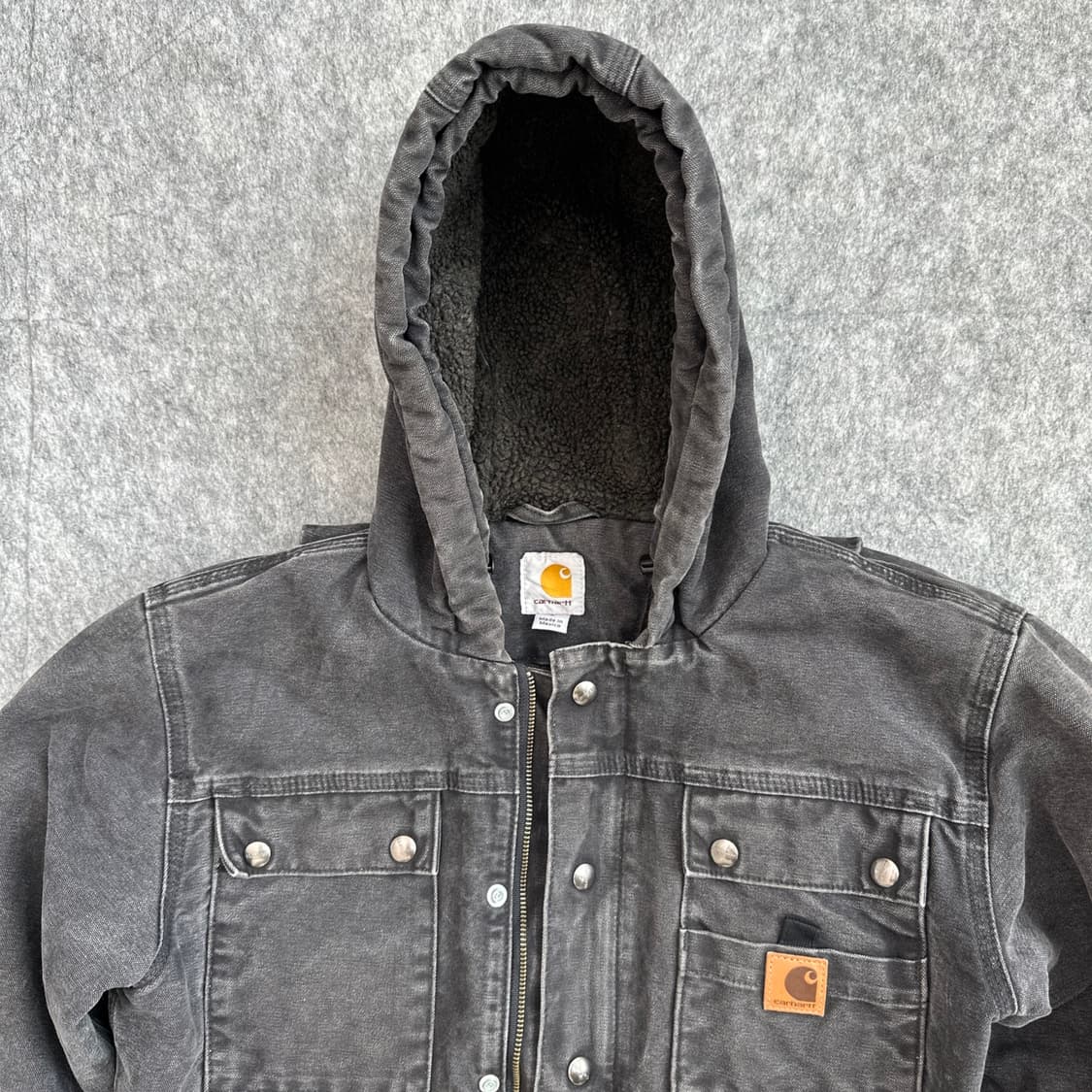 S 칼하트 OG 쉐르파 라인 바틀렛 블랙 자켓   상품이미지10