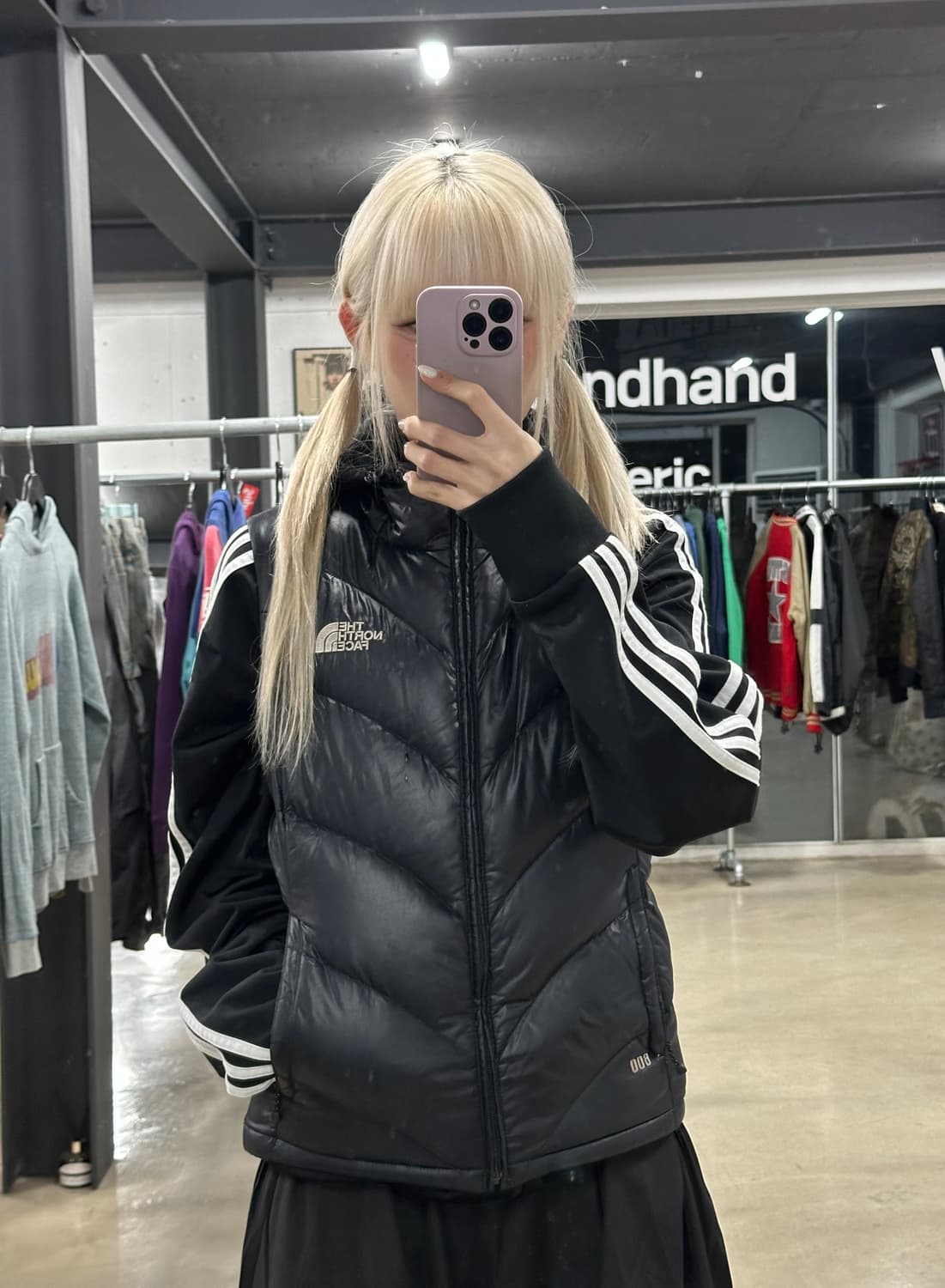 노스페이스 패딩 조끼 블랙 상품이미지2