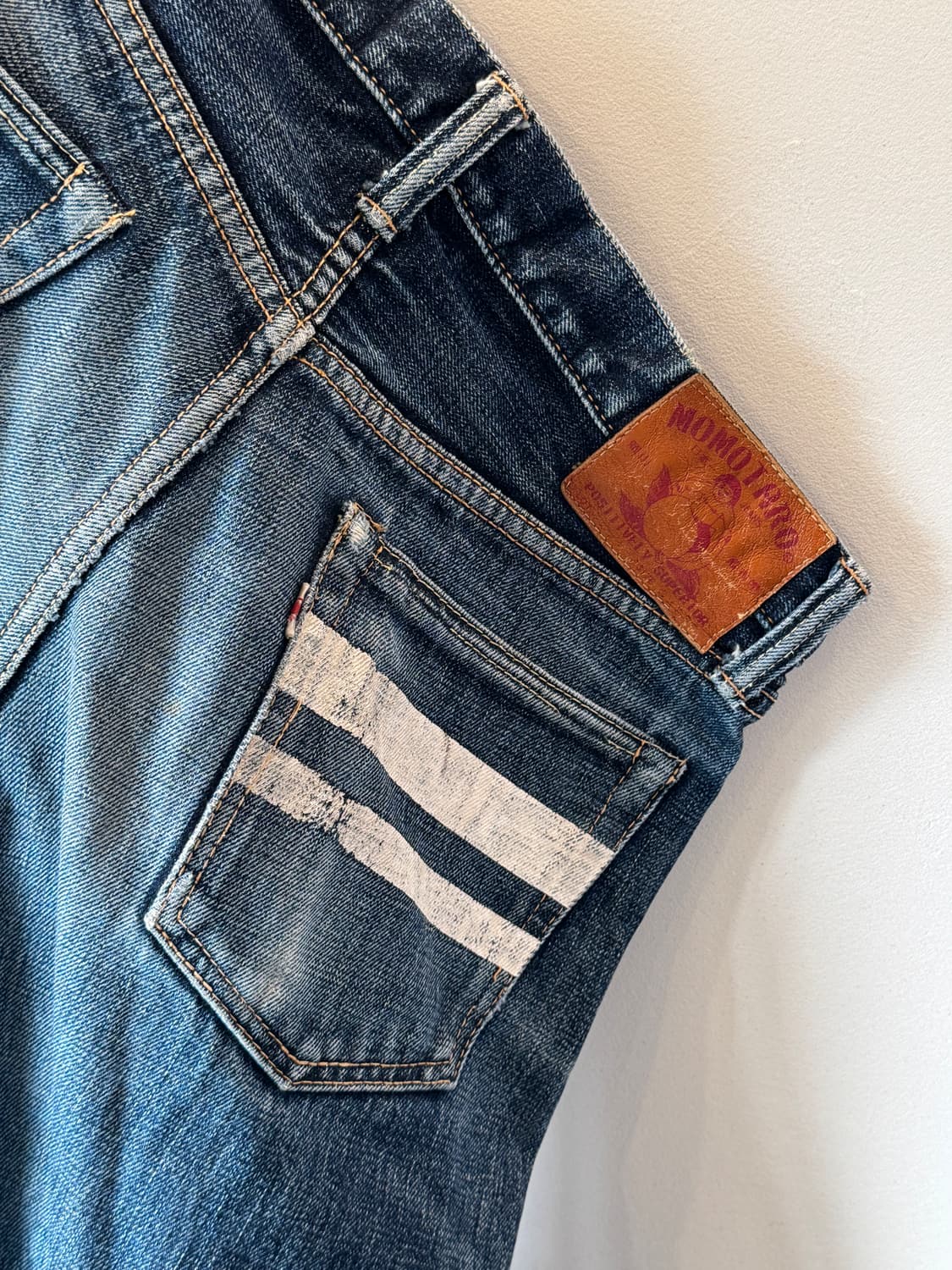 모모타로 체인스티치 셀비지 진(B1) 상품이미지1