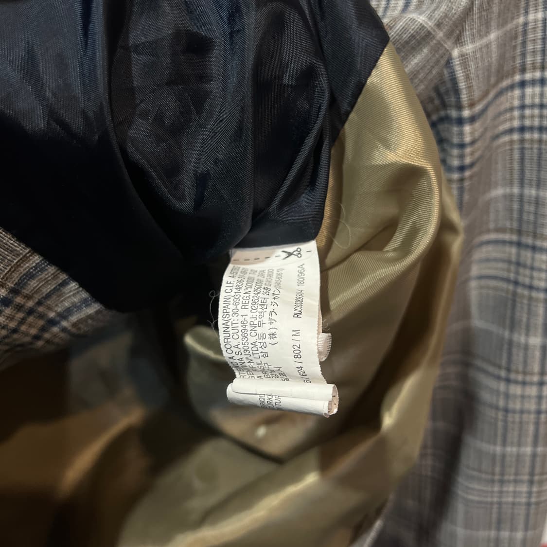 자라 체크 자켓 상품이미지4