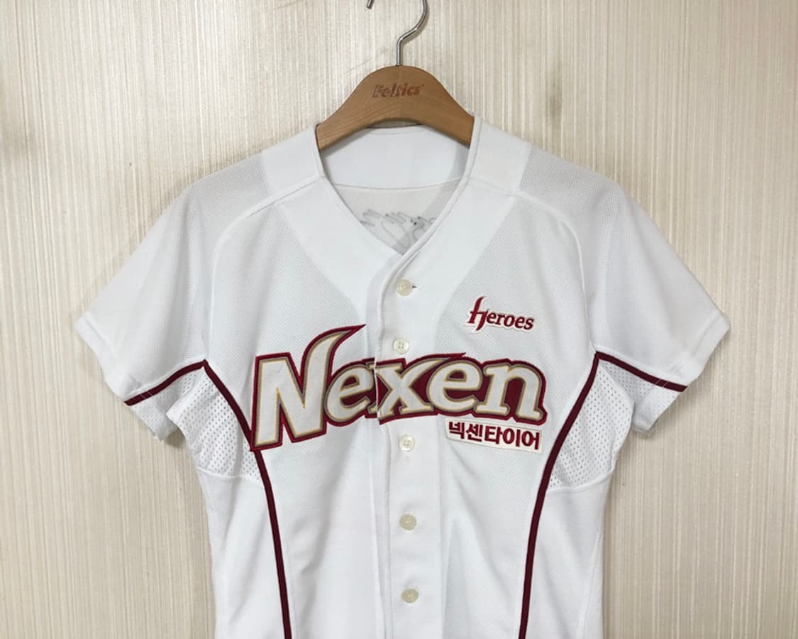 KBO 위팬 넥센(키움)히어로즈 홈유니폼/싸인져지 2XS(80) 상품이미지2